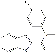 N-(4-hydroxyphenyl)-N-methyl-1-benzofuran-2-carboxamide Struktur