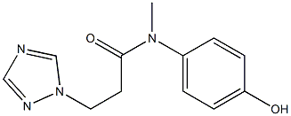 N-(4-hydroxyphenyl)-N-methyl-3-(1H-1,2,4-triazol-1-yl)propanamide Struktur