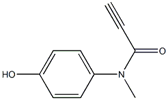 N-(4-hydroxyphenyl)-N-methylprop-2-ynamide Struktur