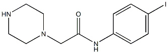 N-(4-iodophenyl)-2-(piperazin-1-yl)acetamide Struktur