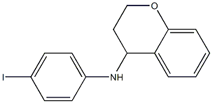 N-(4-iodophenyl)-3,4-dihydro-2H-1-benzopyran-4-amine Struktur