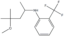 N-(4-methoxy-4-methylpentan-2-yl)-2-(trifluoromethyl)aniline Struktur