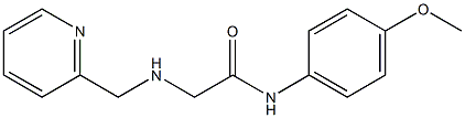 N-(4-methoxyphenyl)-2-[(pyridin-2-ylmethyl)amino]acetamide Struktur