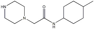 N-(4-methylcyclohexyl)-2-(piperazin-1-yl)acetamide Struktur