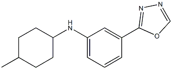 N-(4-methylcyclohexyl)-3-(1,3,4-oxadiazol-2-yl)aniline Struktur