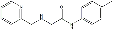 N-(4-methylphenyl)-2-[(pyridin-2-ylmethyl)amino]acetamide Struktur