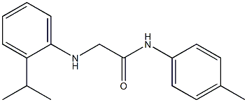 N-(4-methylphenyl)-2-{[2-(propan-2-yl)phenyl]amino}acetamide Struktur