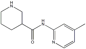 N-(4-methylpyridin-2-yl)piperidine-3-carboxamide Struktur