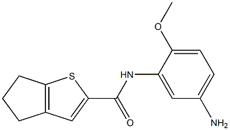 N-(5-amino-2-methoxyphenyl)-4H,5H,6H-cyclopenta[b]thiophene-2-carboxamide Struktur