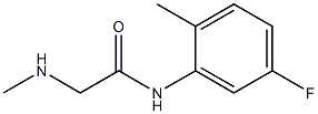 N-(5-fluoro-2-methylphenyl)-2-(methylamino)acetamide Struktur