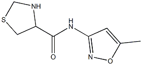 N-(5-methylisoxazol-3-yl)-1,3-thiazolidine-4-carboxamide Struktur