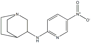 N-(5-nitropyridin-2-yl)-1-azabicyclo[2.2.2]octan-3-amine Struktur