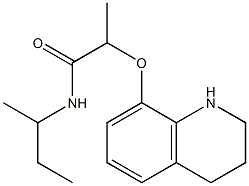 N-(butan-2-yl)-2-(1,2,3,4-tetrahydroquinolin-8-yloxy)propanamide Struktur