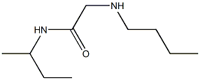 N-(butan-2-yl)-2-(butylamino)acetamide Struktur