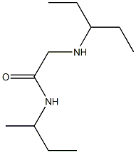 N-(butan-2-yl)-2-(pentan-3-ylamino)acetamide Struktur