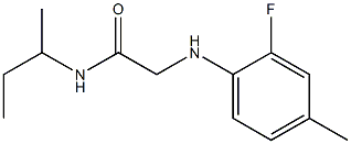 N-(butan-2-yl)-2-[(2-fluoro-4-methylphenyl)amino]acetamide Struktur