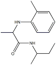 N-(butan-2-yl)-2-[(2-methylphenyl)amino]propanamide Struktur