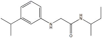 N-(butan-2-yl)-2-{[3-(propan-2-yl)phenyl]amino}acetamide Struktur