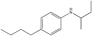 N-(butan-2-yl)-4-butylaniline Struktur