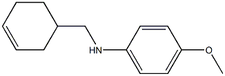 N-(cyclohex-3-en-1-ylmethyl)-4-methoxyaniline Struktur