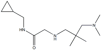 N-(cyclopropylmethyl)-2-({2-[(dimethylamino)methyl]-2-methylpropyl}amino)acetamide Struktur