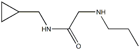 N-(cyclopropylmethyl)-2-(propylamino)acetamide Struktur