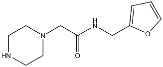 N-(furan-2-ylmethyl)-2-(piperazin-1-yl)acetamide Struktur