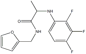 N-(furan-2-ylmethyl)-2-[(2,3,4-trifluorophenyl)amino]propanamide Struktur