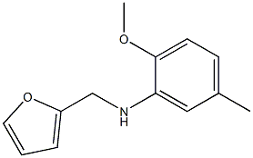 N-(furan-2-ylmethyl)-2-methoxy-5-methylaniline Struktur