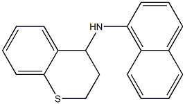 N-(naphthalen-1-yl)-3,4-dihydro-2H-1-benzothiopyran-4-amine Struktur