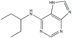 N-(pentan-3-yl)-7H-purin-6-amine Struktur