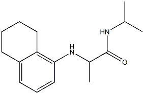 N-(propan-2-yl)-2-(5,6,7,8-tetrahydronaphthalen-1-ylamino)propanamide Struktur