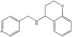 N-(pyridin-4-ylmethyl)-3,4-dihydro-2H-1-benzopyran-4-amine Struktur