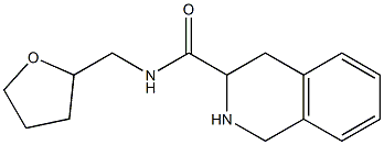 N-(tetrahydrofuran-2-ylmethyl)-1,2,3,4-tetrahydroisoquinoline-3-carboxamide Struktur