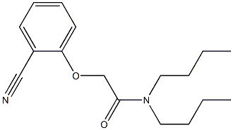 N,N-dibutyl-2-(2-cyanophenoxy)acetamide Struktur