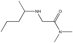 N,N-dimethyl-2-(pentan-2-ylamino)acetamide Struktur