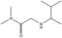 N,N-dimethyl-2-[(3-methylbutan-2-yl)amino]acetamide Struktur