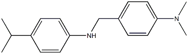 N,N-dimethyl-4-({[4-(propan-2-yl)phenyl]amino}methyl)aniline Struktur