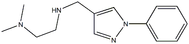 N,N-dimethyl-N'-[(1-phenyl-1H-pyrazol-4-yl)methyl]ethane-1,2-diamine Struktur