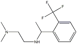 N,N-dimethyl-N'-{1-[2-(trifluoromethyl)phenyl]ethyl}ethane-1,2-diamine Struktur