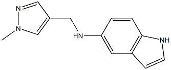 N-[(1-methyl-1H-pyrazol-4-yl)methyl]-1H-indol-5-amine Struktur