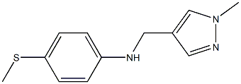 N-[(1-methyl-1H-pyrazol-4-yl)methyl]-4-(methylsulfanyl)aniline Struktur