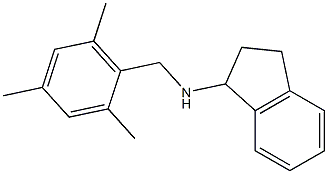 N-[(2,4,6-trimethylphenyl)methyl]-2,3-dihydro-1H-inden-1-amine Struktur