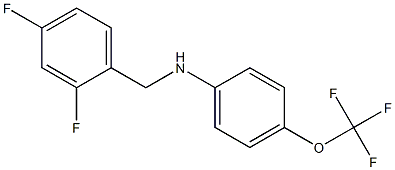 N-[(2,4-difluorophenyl)methyl]-4-(trifluoromethoxy)aniline Struktur