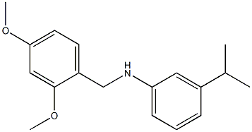 N-[(2,4-dimethoxyphenyl)methyl]-3-(propan-2-yl)aniline Struktur