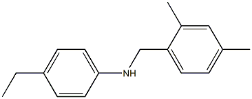 N-[(2,4-dimethylphenyl)methyl]-4-ethylaniline Struktur