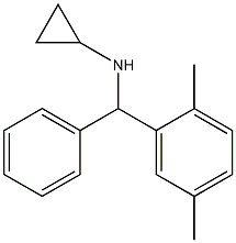 N-[(2,5-dimethylphenyl)(phenyl)methyl]cyclopropanamine Struktur