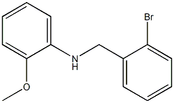 N-[(2-bromophenyl)methyl]-2-methoxyaniline Struktur