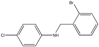 N-[(2-bromophenyl)methyl]-4-chloroaniline Struktur