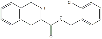 N-[(2-chlorophenyl)methyl]-1,2,3,4-tetrahydroisoquinoline-3-carboxamide Struktur